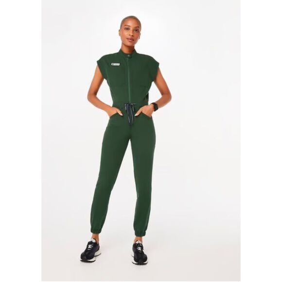 FIGS British Racing Green Jumpsuit XS - Picture 1 of 8